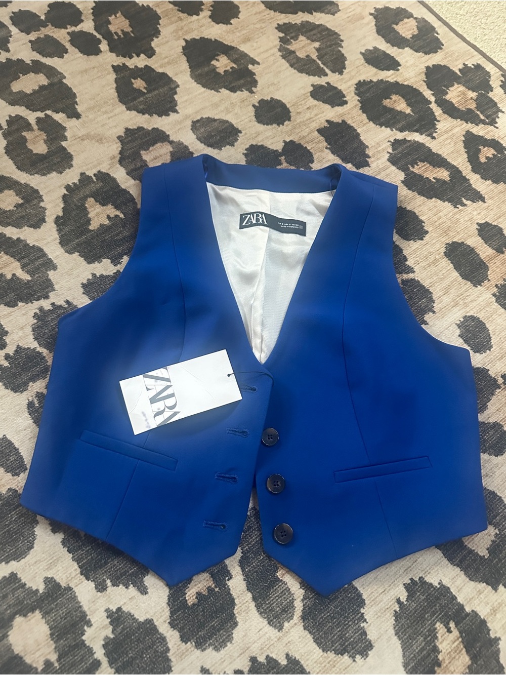 Zara Tailored Short Waistcoat